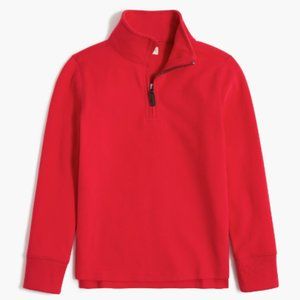 Crewcut Boys' Red sueded half-zip popover sweatshirt size large NWOT